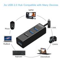 [HOT HAIXWLXKWW 589] Multi-Function USB 2.0 One-To-Three HUB พร้อมเครื่องอ่านการ์ด3พอร์ต Extender