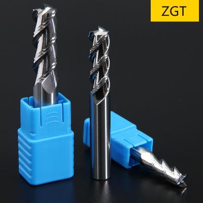 【DT】hot！ ZGT Aluminum Fresa Cnc Tools Milling Cutter HRC50 3 Flute Endmill Carbide Wood Metal End Mill 4mm 6mm
