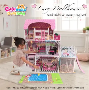 Wooden Doll House Family, Doll Family Pretend Play Figures Skill  Development 7 Dolls For 1:12 Dollhouse