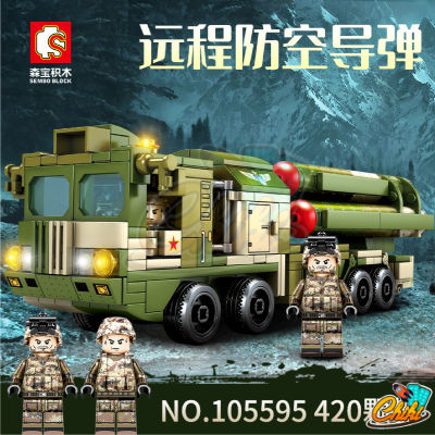 ตัวต่อ Sembo Block รถทหาร HQ-9 ANTI - AIRCRAFT MISSILES SYSTEM ยิงจรวด SD105595 จำนวน 420 ชิ้น