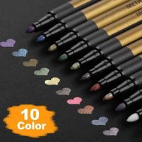 10 Pcs Waterproof Paint Marker Pen Safe Gift Portable Graffiti for Student Writing Student Writing Paint Marker Pen 10 Pcs SP99