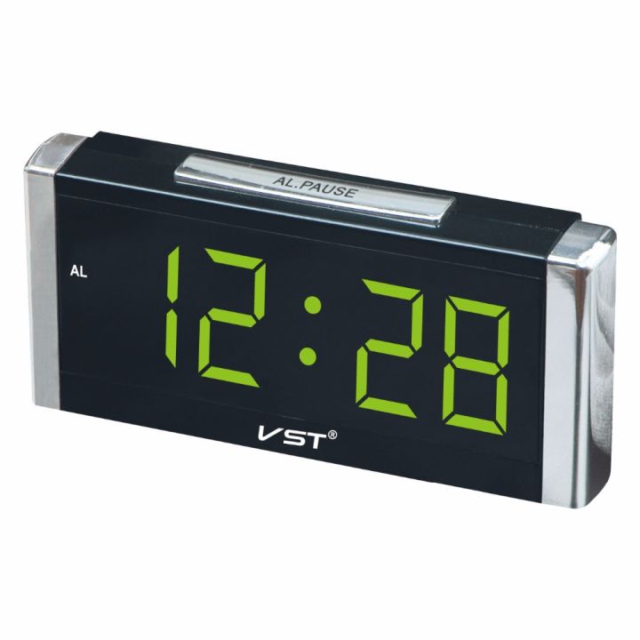 นาฬิกานาฬิกาปลุกดิจิตอลทรงสี่เหลี่ยม-vst-731พร้อมปลั๊ก-eu-จอแสดงผล-led-แบบดิจิตอลโต๊ะเรืองแสงสำหรับบ้าน