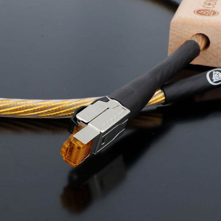 Hiend Odin2 OFC Silver Plated Cat8 Cable Speed Lan Cable RJ45