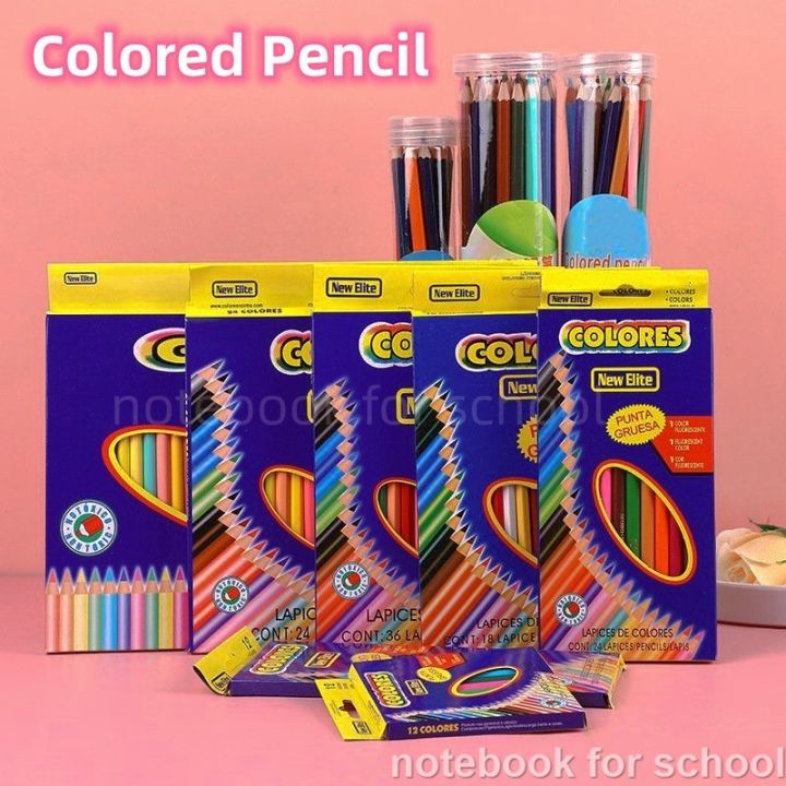 12pcs/set Non-water Soluble Color Pencils For Kids In Storage Jar