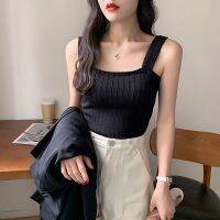 2022 Style Camisole Women Ice Silk Small Inner Suit Base mschf Hong Kong Knitted Outer Wear Trendy Fat mm Top