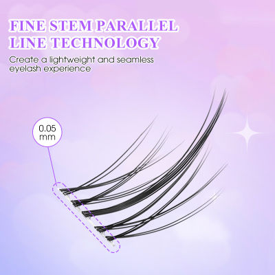 Grafted Fake Eyelashes for Women Well Bedded Lengthening Wispy Lash Extension 10 Rows Beautify Eyes Professional Salon Use