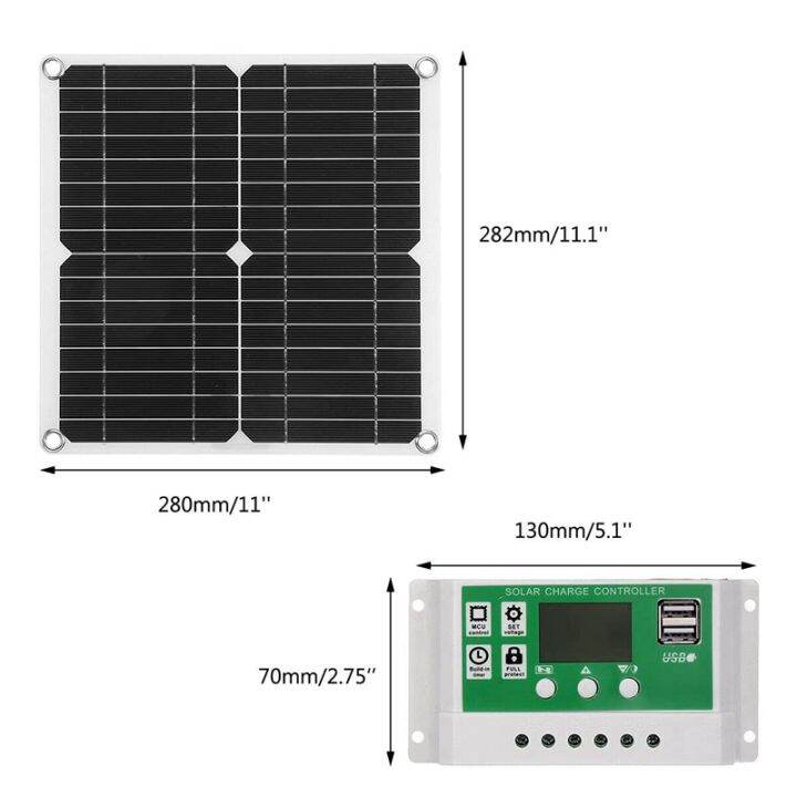 12w-solar-panel-kit-50a-12v-battery-charger-with-controller-caravan-boat