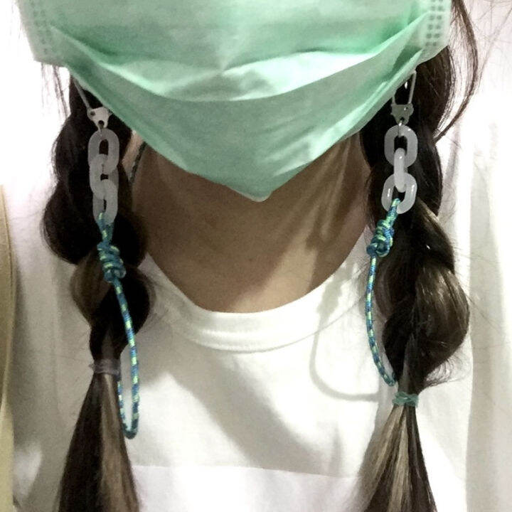 สายคล้องแมส-สายคล้องแว่น-mask-strap-สายคล้องแมสเชือกพาราคอร์ด-โซ่พลาสติก-สายคล้องแมสไฮโซ-สายคล้องคอ-แฟชั่น-แบรนด์-สายคล้องแมสเด็ก-สายคล้องแมสผู้ใหญ่