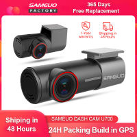 Dash Cam เลนส์คู่1944จุดบันทึกวิดีโอ App Night Vision 24H ที่จอดรถโหมดอัตโนมัติ Dvr WiFi รถกล่องดำด้านหน้าและด้านหลังกล้อง GPS