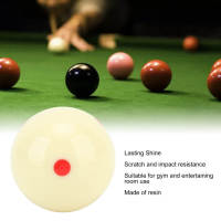 Billiard White 6 Red Dot Cue Ball Shock Resistance Cue Ball for Indoor Training เส้นผ่านศูนย์กลาง 52.5 มม