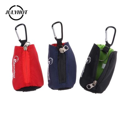 Portable Golf Ball Bag Mini Golf Ball Pouch Carabiner Golf Ball Storage Holder Hanging Waist Belt For Men Women Golfer Gift