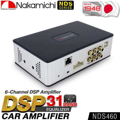 NAKAMICHI DSP AMPLIFIER NDS460 31BAND Bluetooth / INPUT 4 ch/OUTPUT 6 ch/ เครื่องเสียงรถยนต์ แอมป์ขยายเสียง Digital