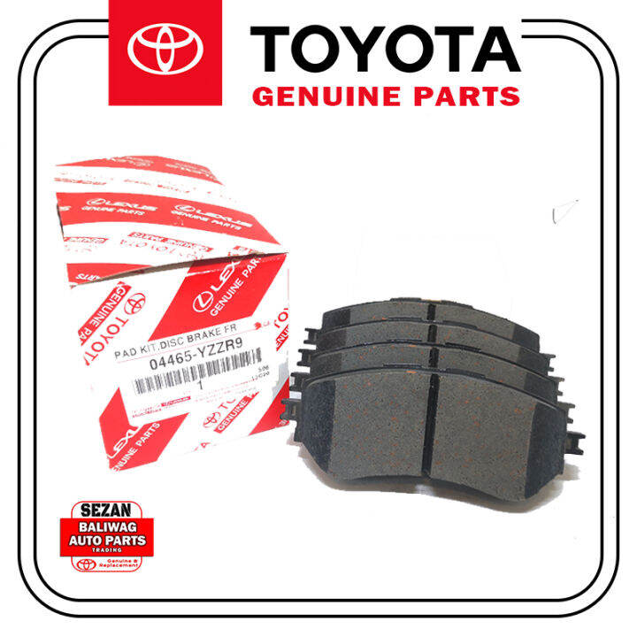 ORIGINAL TOYOTA FRONT BRAKE PAD VIOS 1.3 2013-2018 04465-YZZR9