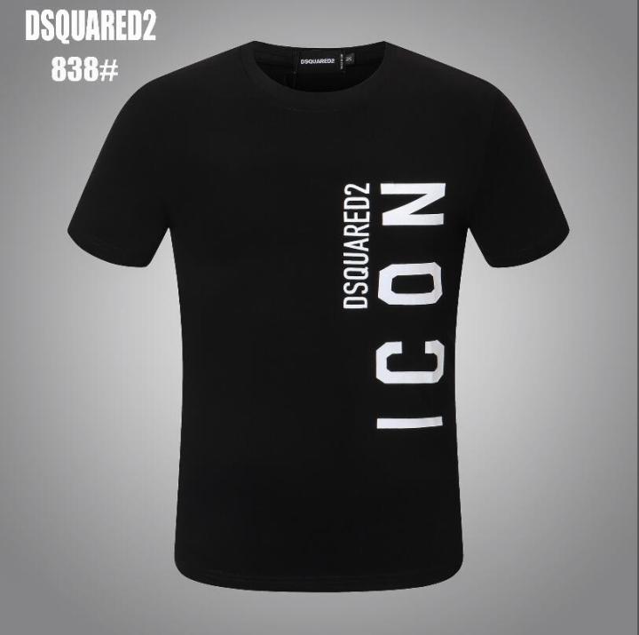 Camiseta de algodón Dsq2 de alta calidad para hombre, 3D Camiseta con  estampado de letras, ropa de talla grande, M-XXXL, Envío Gratis | Lazada