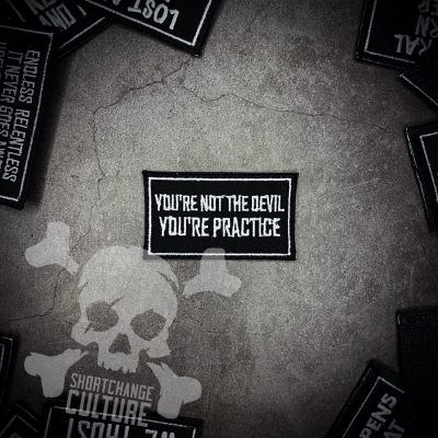 ตัวรีดติดเสื้อ Youre Not The Devil ออกแบบเอง ShortChange Culture - 7cm(L) x 4cm(W)