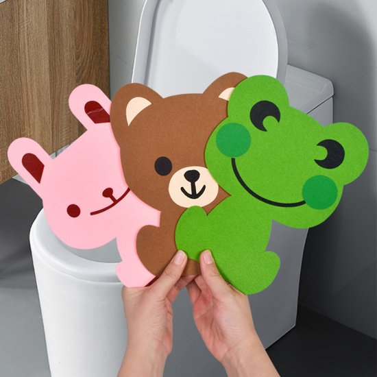 Miếng dán khử mùi bồn cầu wc hình thú cute - ảnh sản phẩm 1