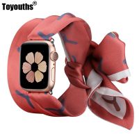 kuiwer สายคาดผ้าพันคอ Toyths สำหรับสายนาฬิกา Apple Watch,ขนาด38/40/42/44/45มม. สายสำรองแฟชั่นสำหรับผู้หญิงสำหรับ Applee Watch Ultra 8 7 SE 6 5 4 3 2 1