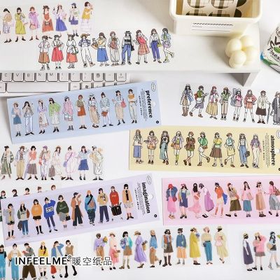 【LZ】 3 Sheets People Stickers Journal Stickers Fashion Girls Stickers For Scrapbooking Journal Planner Decoration