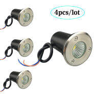 4 Pcs IP67กันน้ำ LED Underground Light 3W 5W 10W 12W กลางแจ้ง Ground Garden Path ชั้นฝัง Yard Spot ภูมิทัศน์220V DC12V *