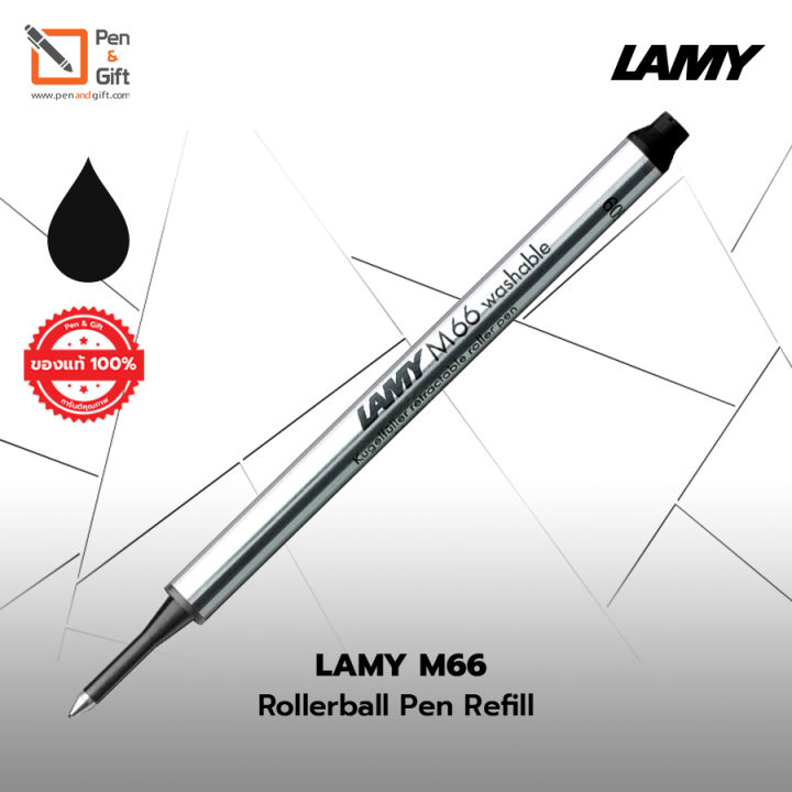 lamy-m66-rollerball-pen-refill-broad-b-1-0-mm-black-ink-ไส้ปากกาโรลเลอร์บอล-ลามี่-m66-หัว-b-1-0-มม-หมึกดำ-ของแท้-100-ไส้ปากกา-lamy-ไส้ปากกา-lamy-m66-penandgift