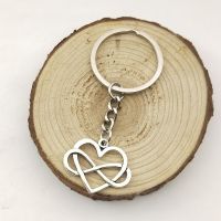 New Keychain 27x22mm heart infinity love forever Pendants DIY Men Car Key Chain Ring Holder Keyring Souvenir Jewelry Gift Key Chains