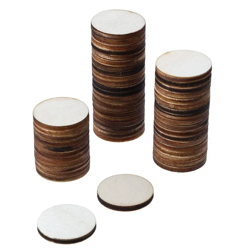 40 Pcs 8 inch Wooden Circles for Crafts, Unfinished Wooden Round Natural Wooden Discs Blank Wood Circle for DIY Crafts, Door Hanger, Painting, Coaster