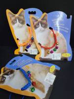 PET COLLARS ปลอกคอกระพรวน สำหรับสัตว์เลี้ยง เหมาำสำหรับ สุนัข และแมว ขนาดน้ำหนักตัว 3-5 กก(คละสี)