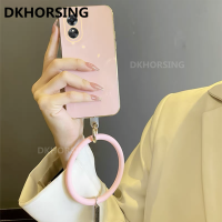 DKHORSING เคสโทรศัพท์ OPPO A78 5G ซิลิโคนปลอกอ่อน2023 Oppoa78พร้อมฝาครอบกำไลข้อมือกลม