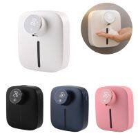 ❇▬◑ Automatic Digital Temperature Foam Liquid Soap Dispenser Rechargeable Sensor Touchless Hand Sanitizer Machine for Bathroom