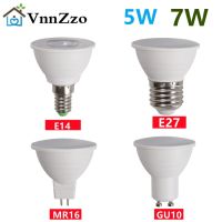 [HOT QQZIWWUJJWG 104] VnnZzo E27 LED Spot Light GU10หลอดไฟ LED 5W E14หลอดไฟ LED 220V Spotlight MR16 7W Lampada ข้าวโพดหลอดไฟ Gu 10 Ampoule 2835