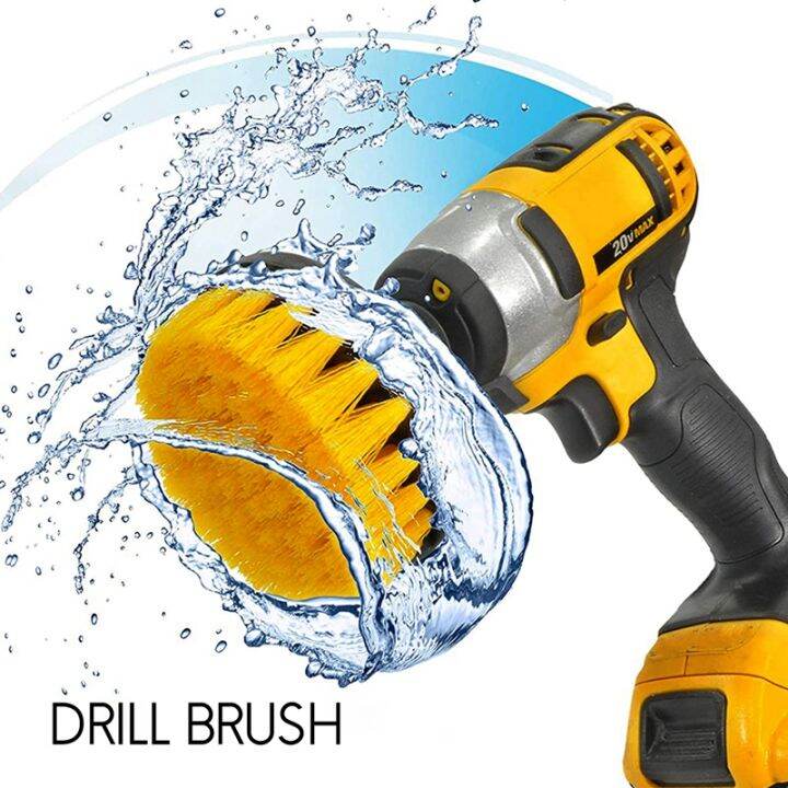 4pcs-combinate-drill-brush-power-scrubbing-brush-drill-spin-scrubber-electric-cleaning-brush-fixing-for-car-bathroom-wooden-floor-laundry-room-cleaning