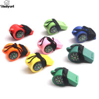 Studyset IN stock Children Sports Whistle With Lanyard Multicolor Compass Whistle For Coach Referee Lifeguard School Soccer Emergency