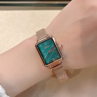 Authentic designer watches for women niche summer light luxury simplicity temperament lady joker square little green waterproof table