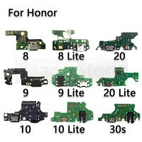 ที่ชาร์จ USB สําหรับ Huawei Honor 8 8A 8C 8X 9 9i 9X 10 Lite Max Pro Board Port Connector Mic PCB Dock สายชาร์จ Flex