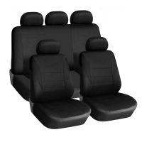 [ราคาถูก] 9ชิ้น/เซ็ต Universal Car Seat Covers Washable Seat Protector Full Seat Covers