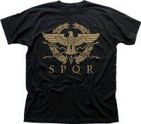 Spqr Gladiator Romawi Imperial Golden Eagle Tentara Dicetak 2019 Baru Pria Lengan Pendek 100% Cotton Untuk Custom Tee Kemeja S-4XL-5XL-6XL