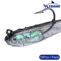 【LZ】ஐ  FLYSAND 10Pcs Fishing Soft Lure Silicone Fishing Fish Lures Baits Minnow Lure Crank Bait 7.5cm/6.5g With Hook Tackle Accessories