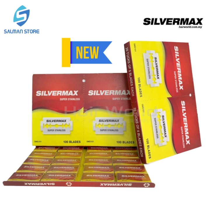 Euromax Silvermax Super Stainless Blade (100pcs) New Stock Lazada