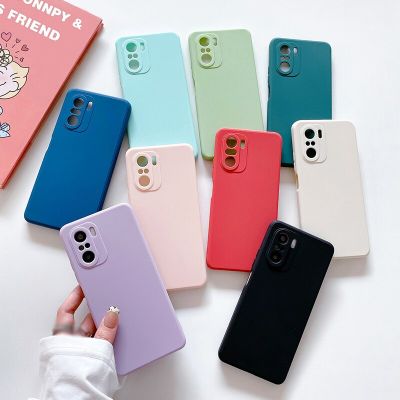 แฟชั่นที่สร้างสรรค์เคสโทรศัพท์ซิลิโคนแบบด้านสีลูกกวาดสำหรับ Xiaomi Redmi 9A Note 11 10 9 8 Pro 10S 9S 9A Mi 12T 11T Poco X3 GT กรอบด้านหลังแบบนิ่ม F3