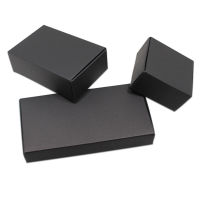 30Pcs Lot 21 Sizes Black Carton Gift Package Box Foldable Kraft Paper Box for Craft Jewelry Storage Wed Box Christmas Supplies