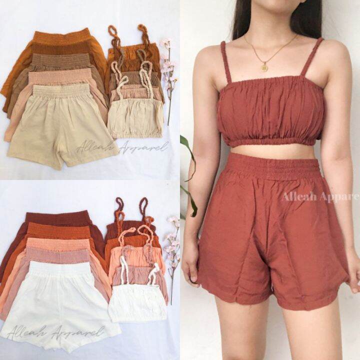Stella Top Shorts Coordinates Alleah Apparel Lazada PH