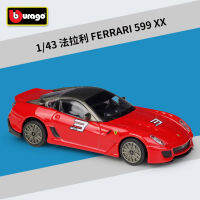 ABburago 1:43 Ferrari 599 Xx อัลลอยรถรุ่นเก็บของขวัญตกแต่งของเล่น D13M