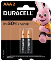 ถ่าน Duracell Alkaline AAA 1.5V 2 ก้อน ของแท้ ของใหม่