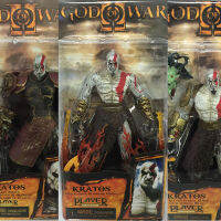 NECA7 นิ้ว God of War Kratos สามารถเคลื่อนย้ายได้ Quye Medusa Armor Edition หัวยก รุ่นมีดเปลวไฟ