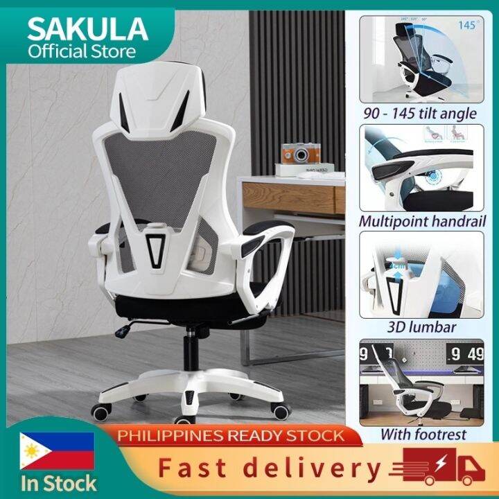 (3D Adjust Lumbar Handrail) SAKULA Ergonomic Chair Office Chair