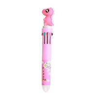 Dolity 10-in-1 Animal Retractable Ballpoint Pen for Office School Student Child 4x