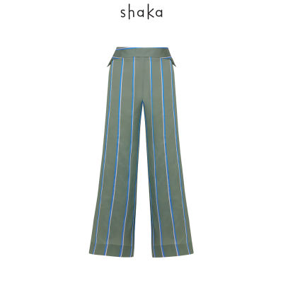 Shaka SS21 Shadow Stripe Wide Pants กางเกงขายาว ทรงขาบาน ลายทาง PN-S210405