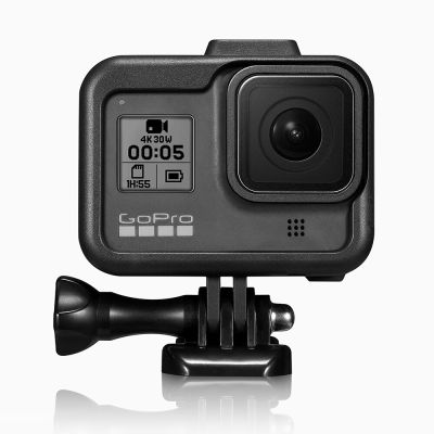 สำหรับโกโปรอุปกรณ์เสริมโกโปรฮีโร่8กรอบกันกระแทกเคสกล้องบันทึกภาพเคส Gopro Hero 8กล้องแอ็กชันสีดำ