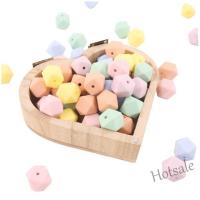 【hot sale】 ✐❖☜ C01 20pcs (14mm) Baby Silicone ther Octagonal Beads BPA Free DIY thing Beads
