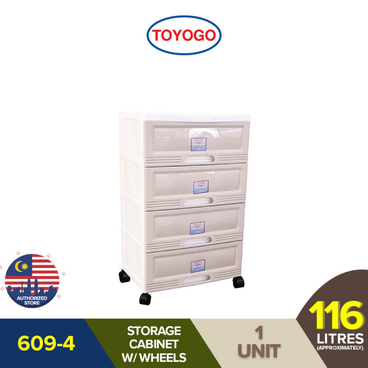 TOYOGO 6T Wide Plastic Storage Cabinet (609-6) Malaysia